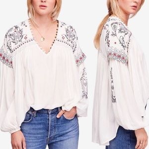 NWOT free people rock it tonight peasant blouse